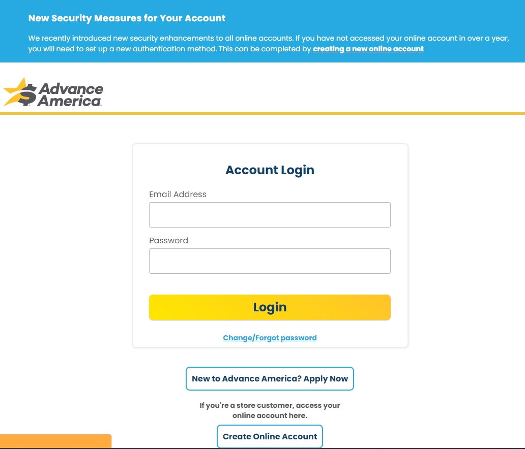 Advance America Account Step by Step Registration Apply for Loan