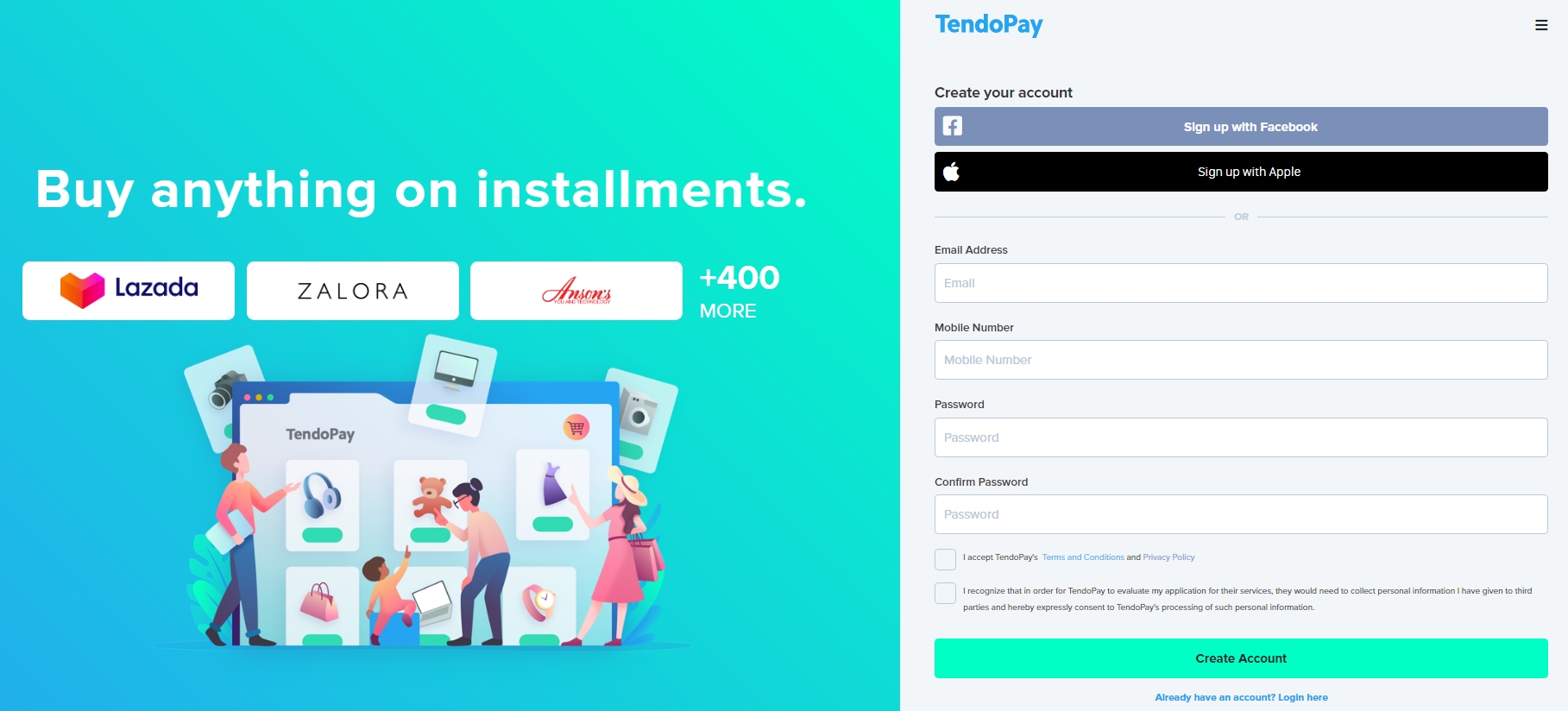 TendoPay account