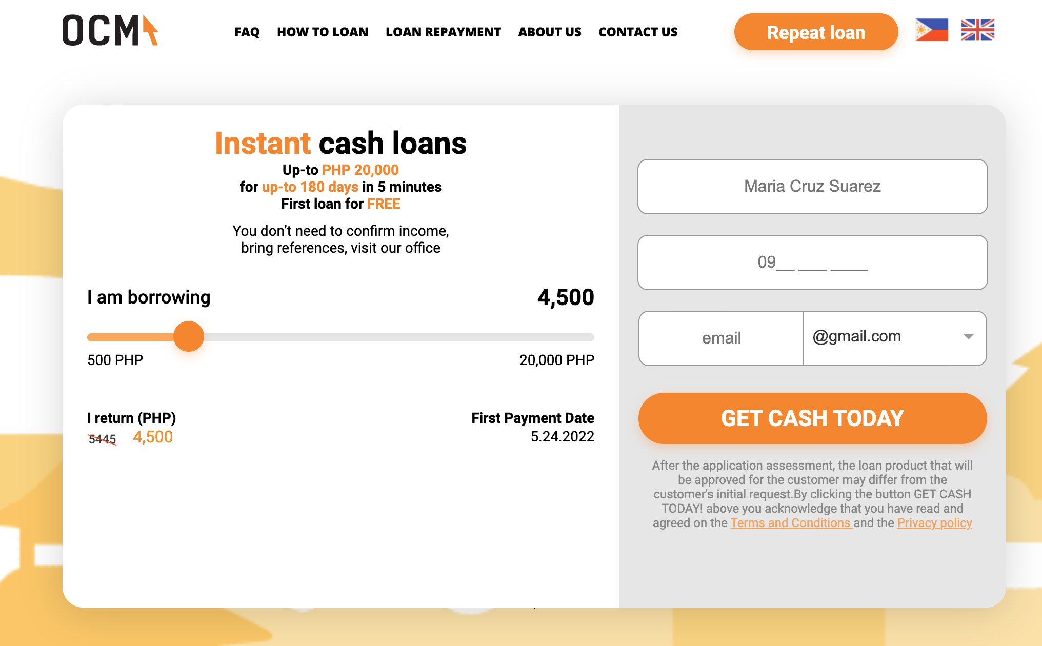  OneClickMoney — how to apply for an online loan, review of the loan company, customer reviews, hotline, support service 