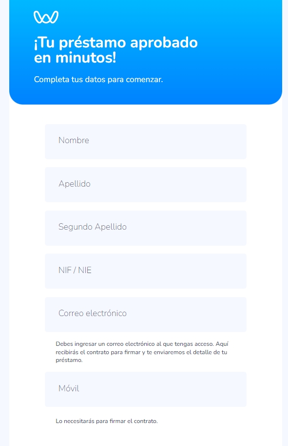 El área personal Welp