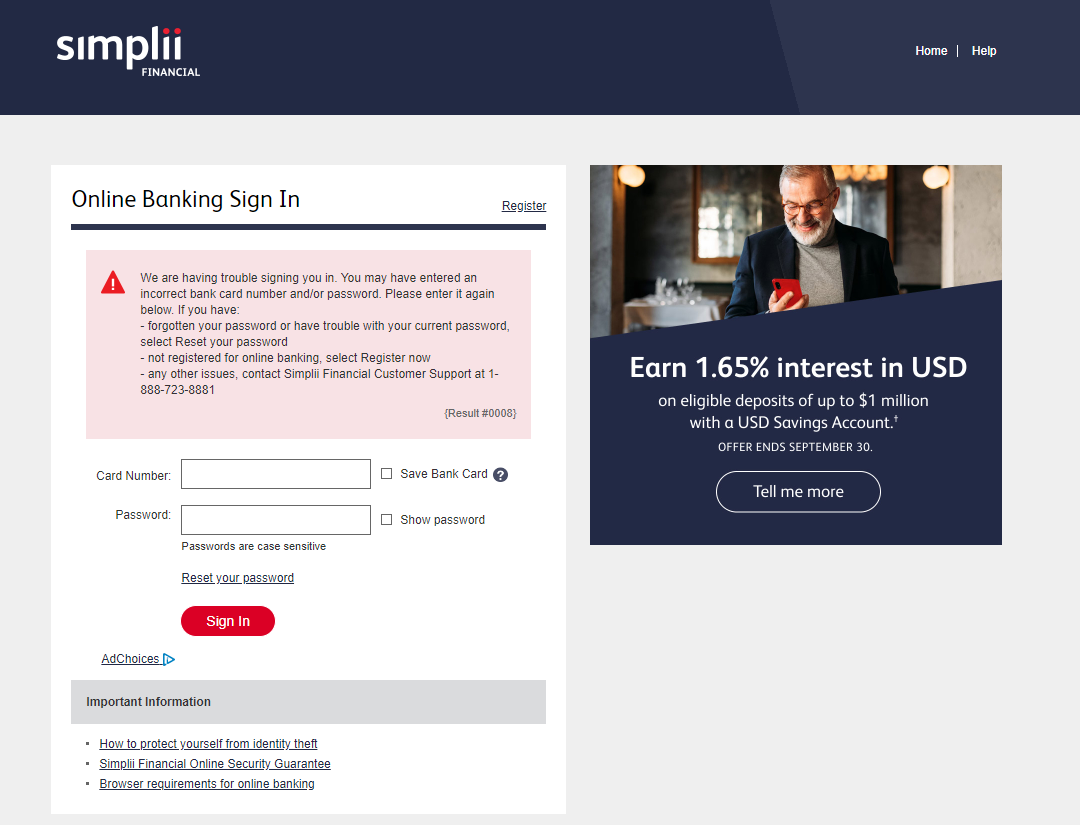 Simplii Financial Personal Account Applying For A Loan And Using The Bank’s Services