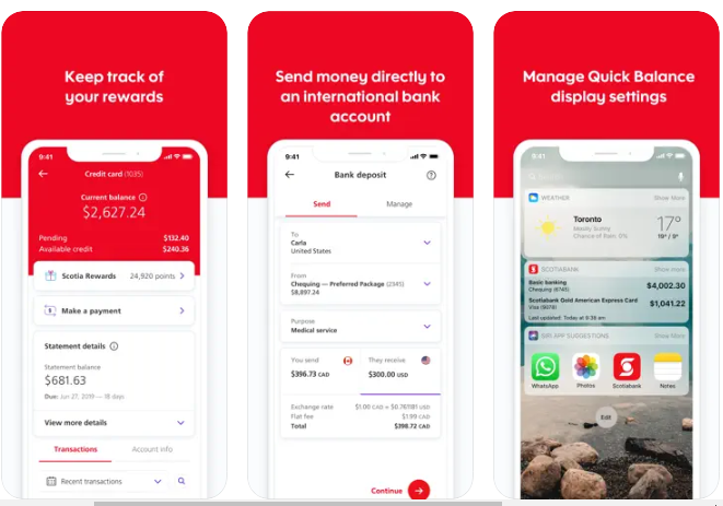 Scotiabank mobile application: download for free in AppStore®, Google ...