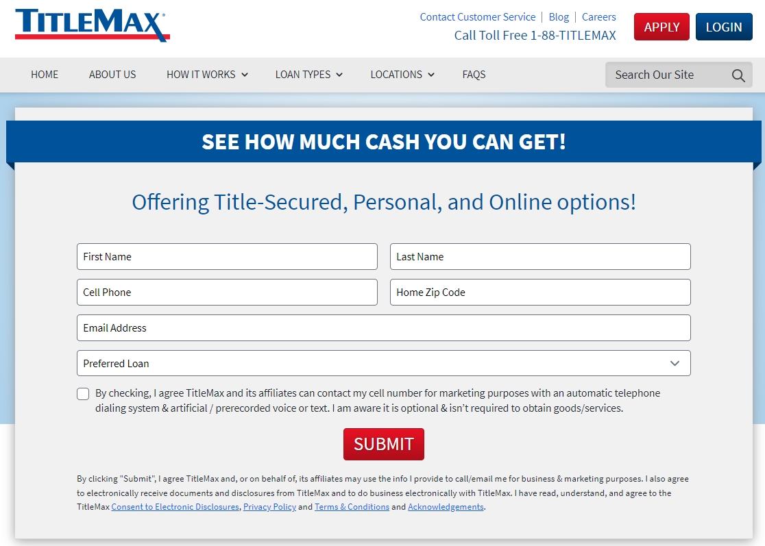 How To Apply For a TitleMax Loan Online