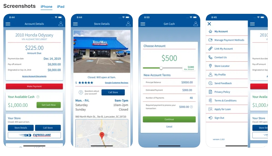 TitleMax Mobile App Download for Free from AppStore or Google Play