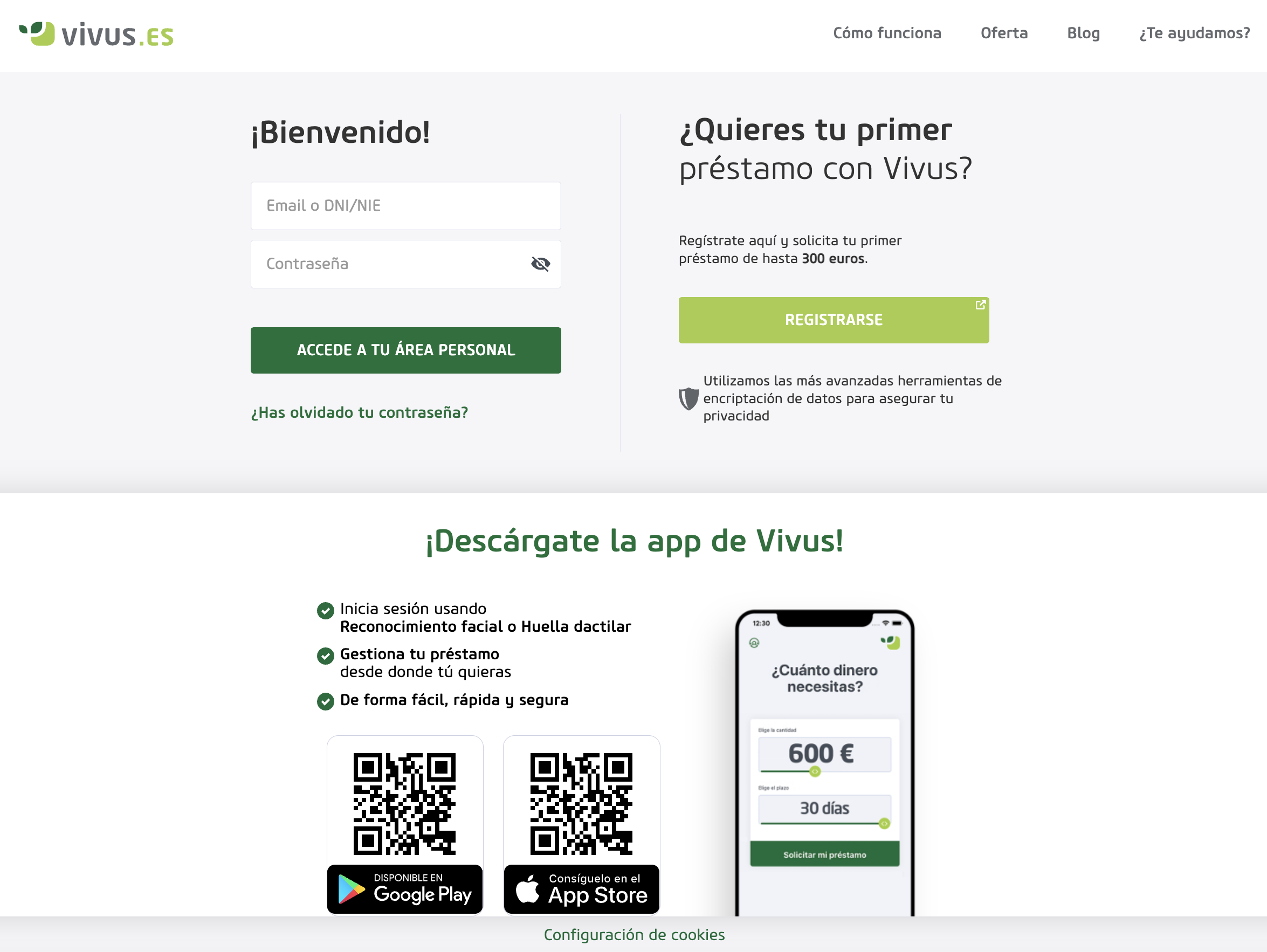 Solicitar un crédito Vivus