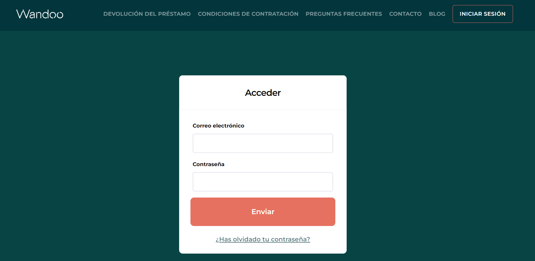 Solicitar un crédito Wandoo