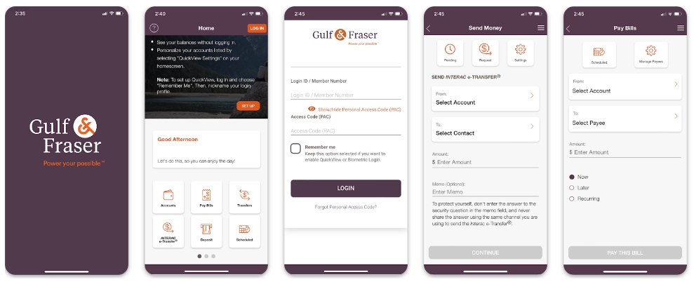 Gulf and Fraser at Google Play