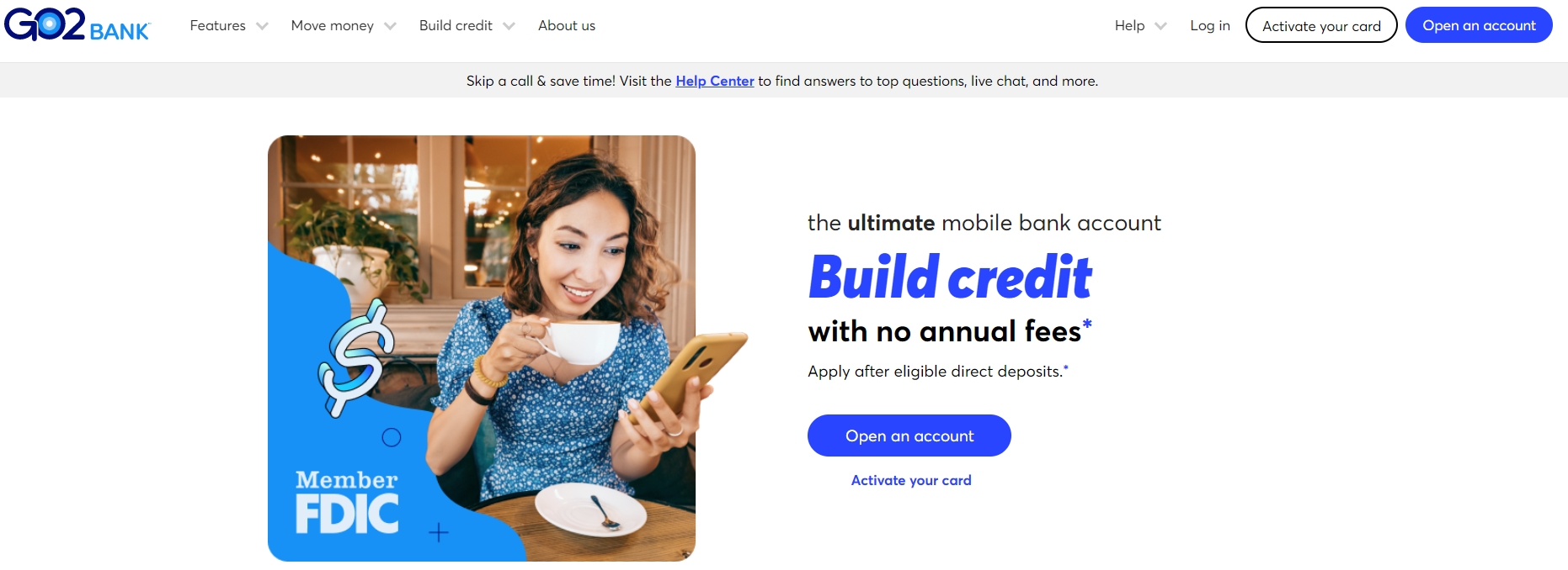 GO2bank personal account how to use the bank’s services