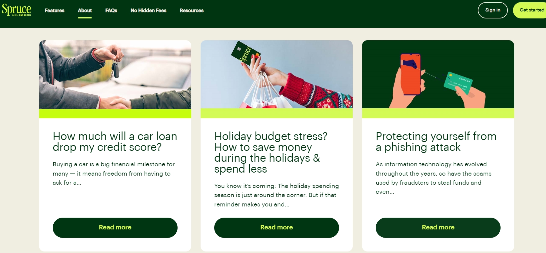 Spruce personal account how to use the bank’s services