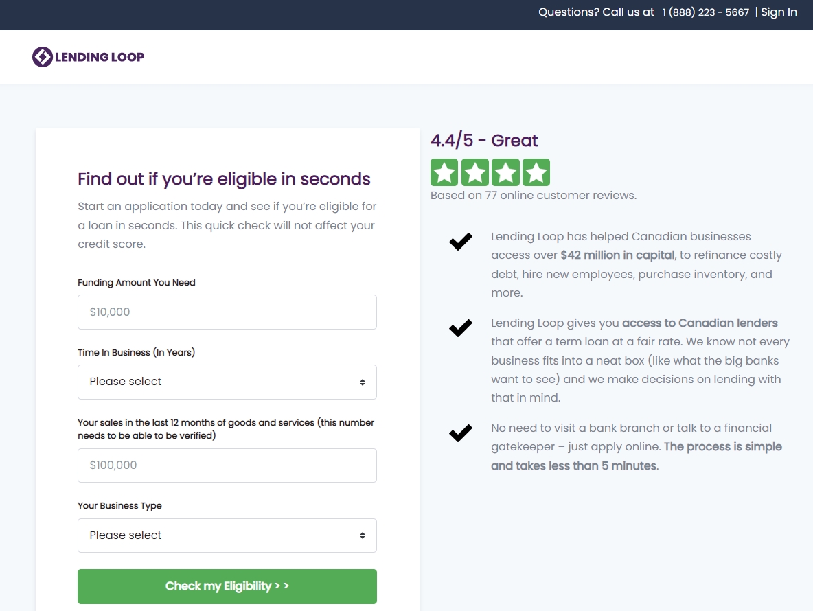 Lending Loop application