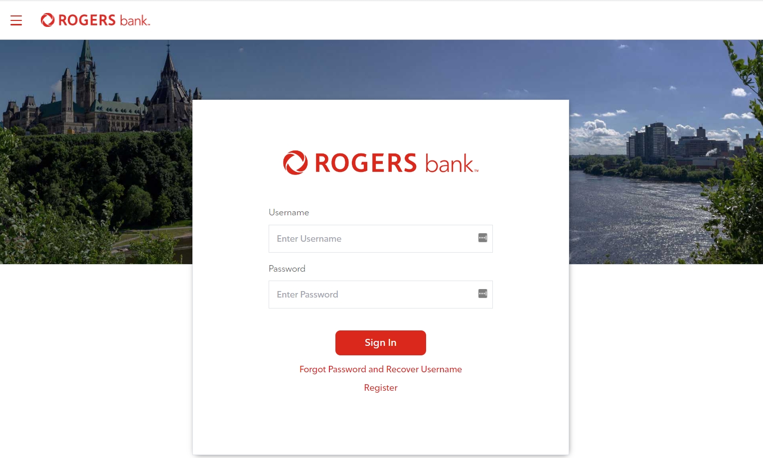 Rogers Bank personal account applying for a loan and using the bank’s services