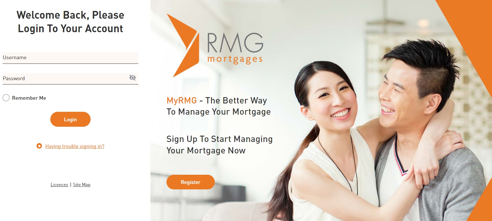RMG Mortgages account