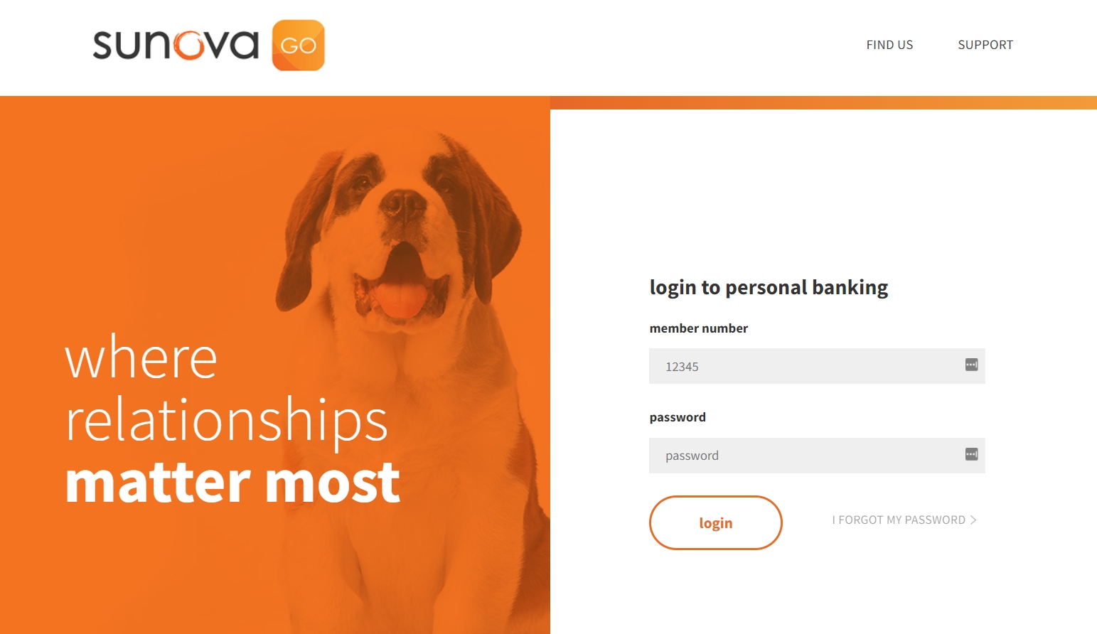 Sunova Personal Account