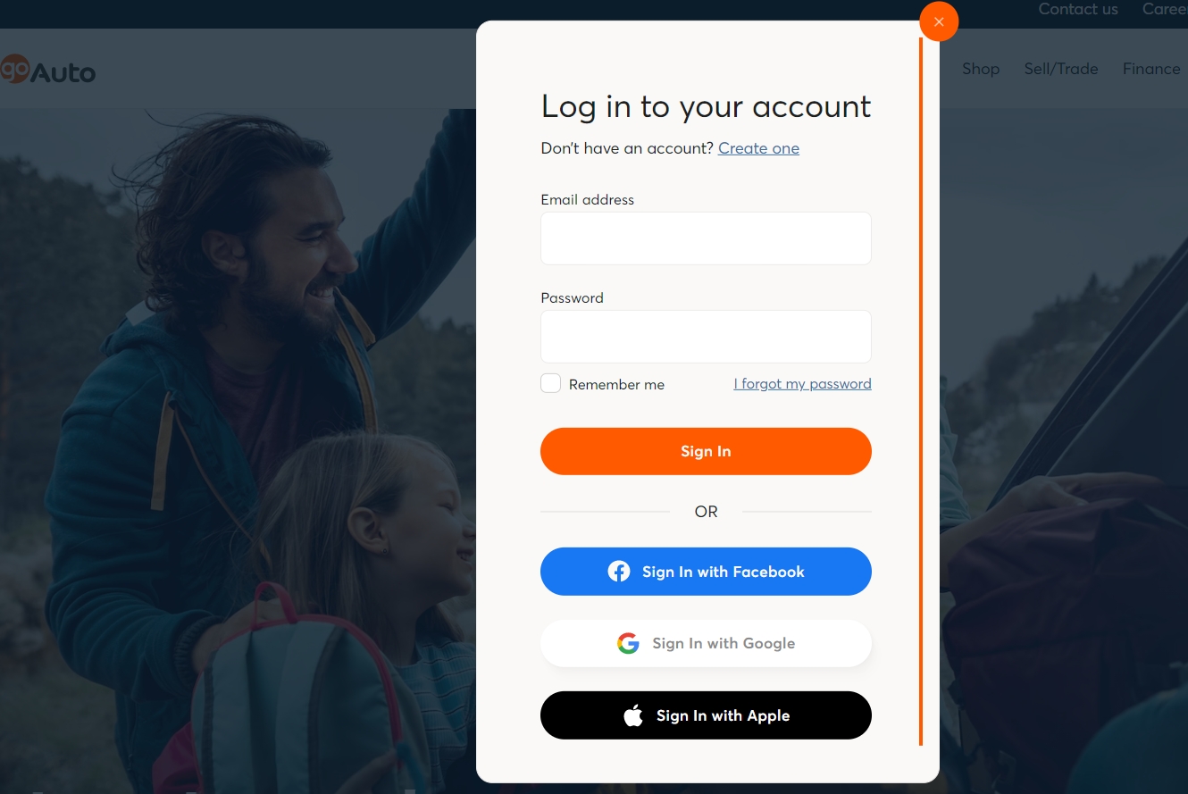 Go Auto account