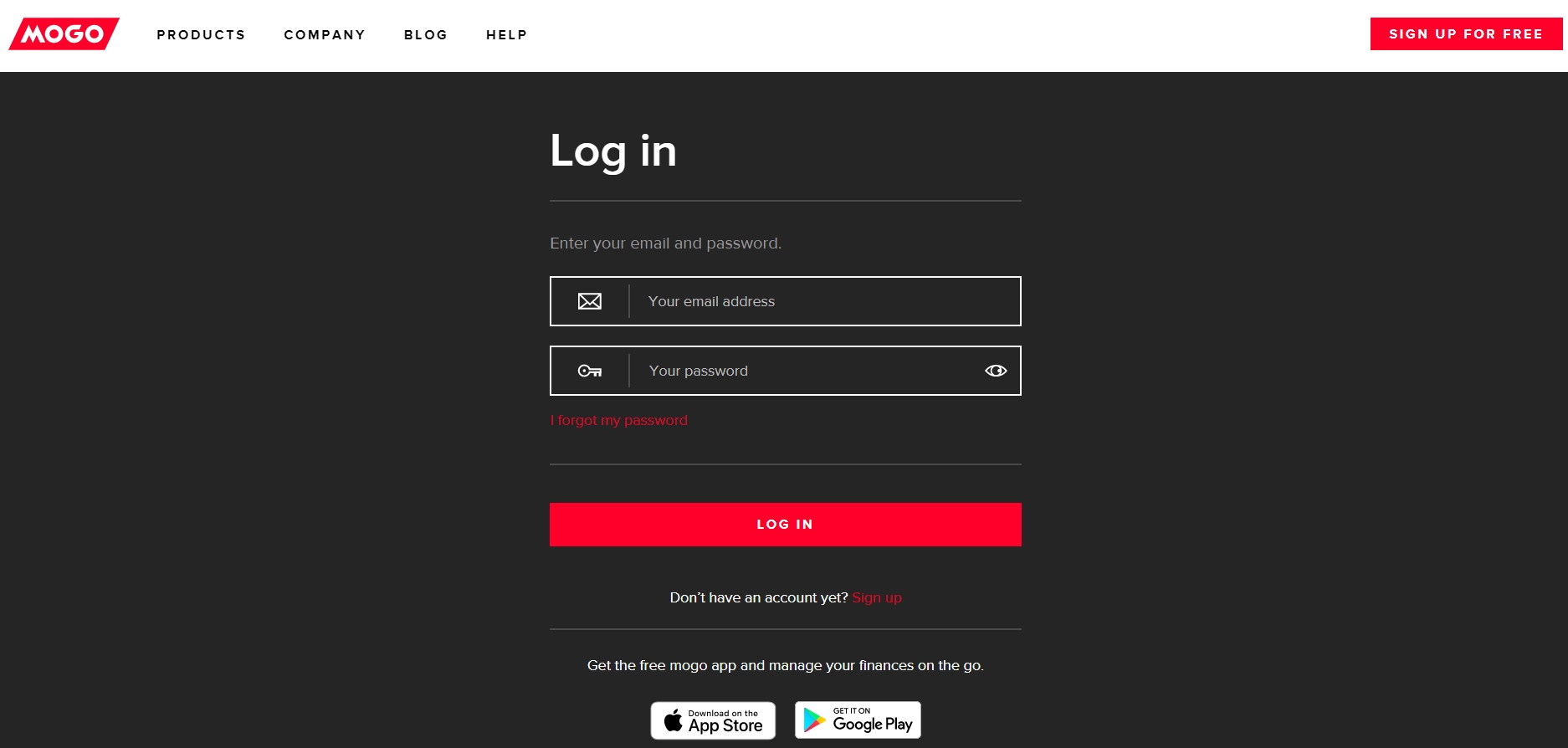 Mogo account