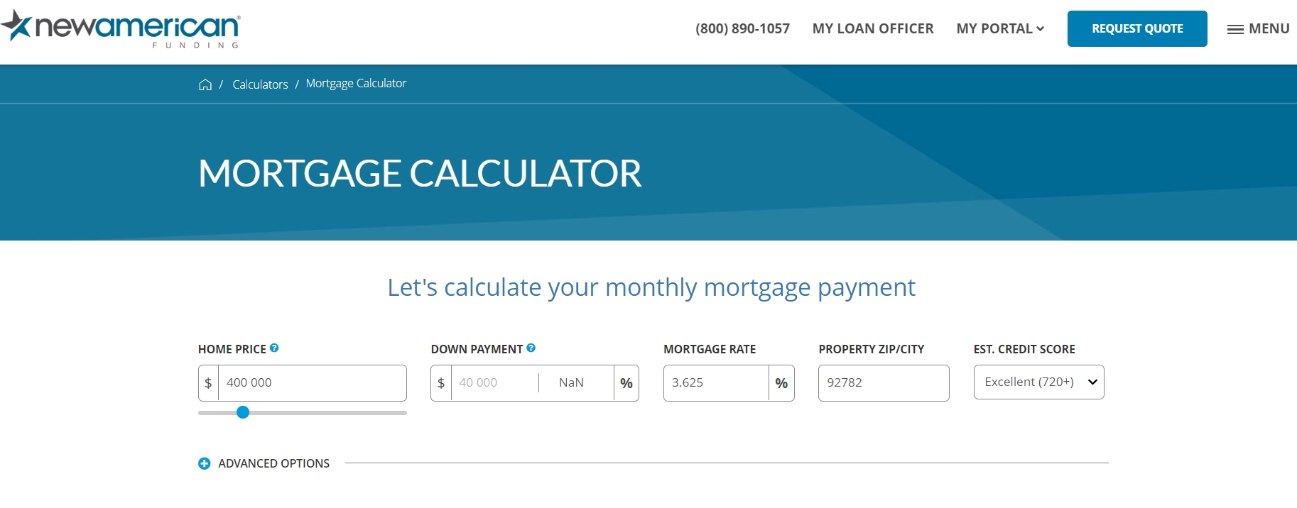 New American Funding repayment