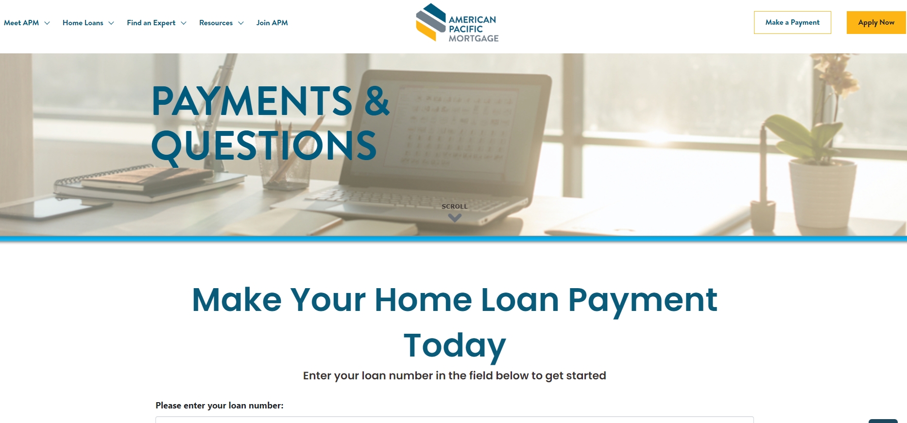 American Pacific Mortgage repayment