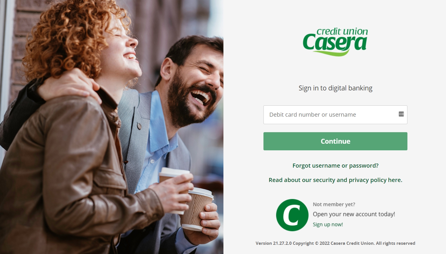 Casera Credit Union Personal Account