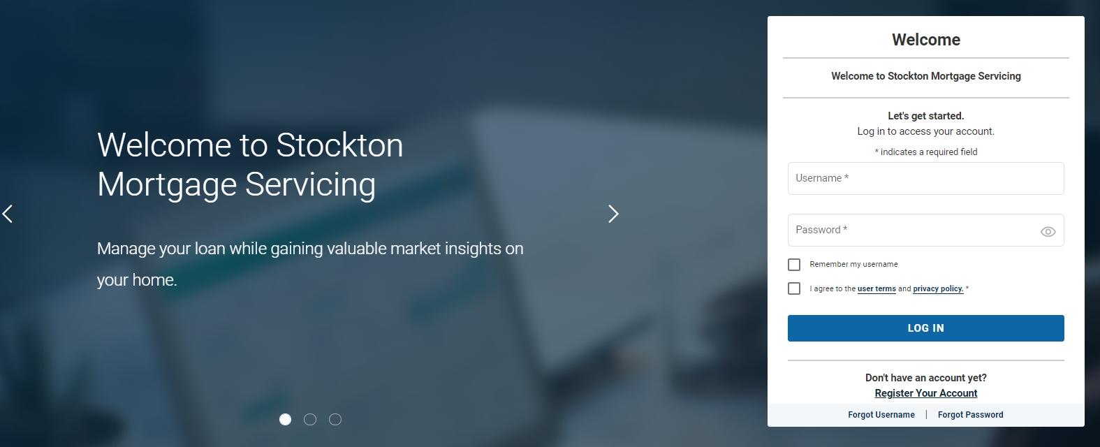 Stockton Mortgage account