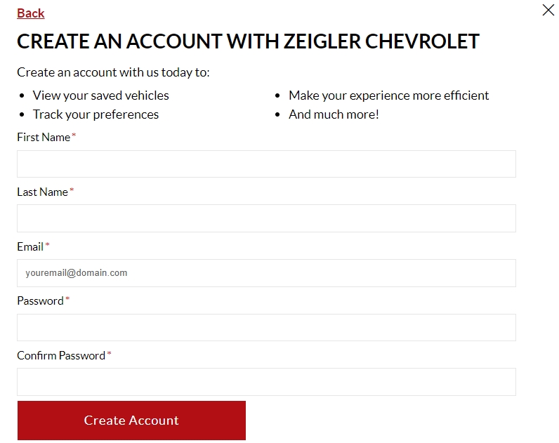 How To Apply For a Zeigler Chevrolet Loan Online