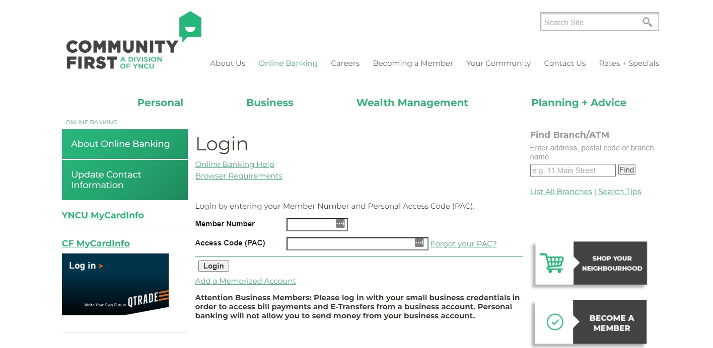 Community First Personal Account