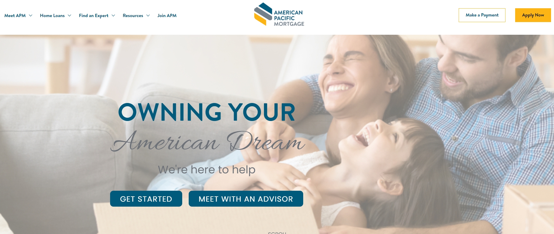 American Pacific Mortgage application