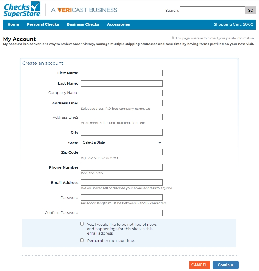 Checks SuperStore application