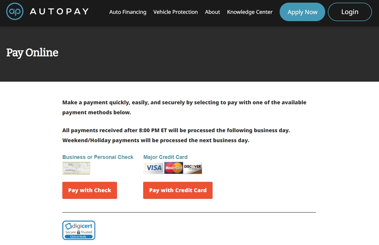 AUTOPAY repayment