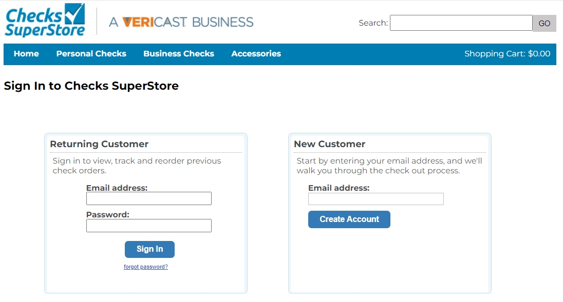 Check SuperStore account