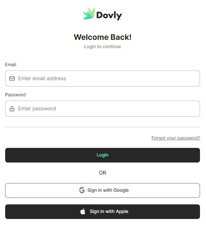 Dovly account