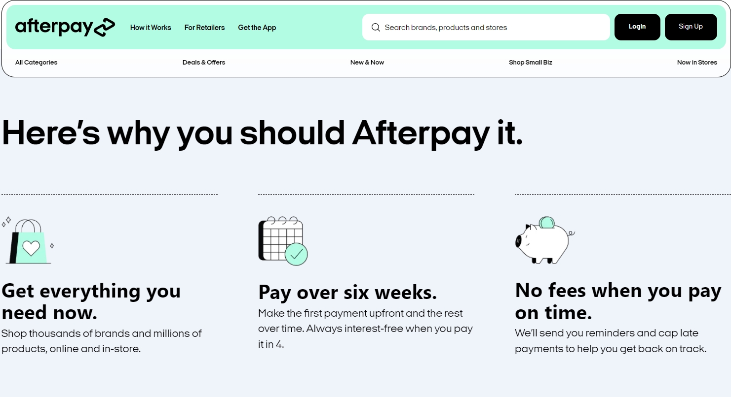 Afterpay repayment