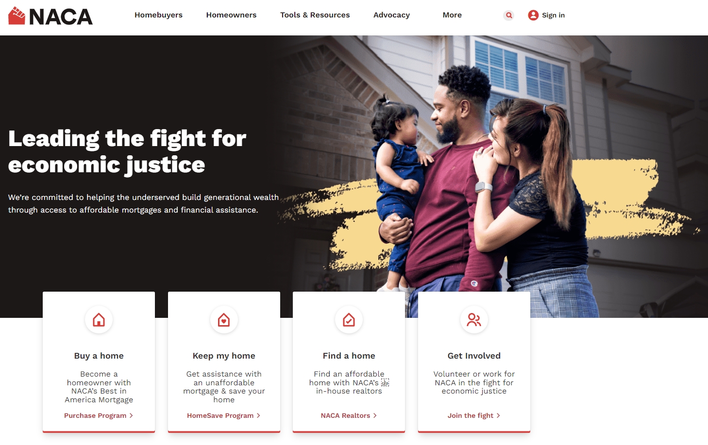 NACA — How to Apply for an Mortgage Loan, Today NACA Overview, Customer