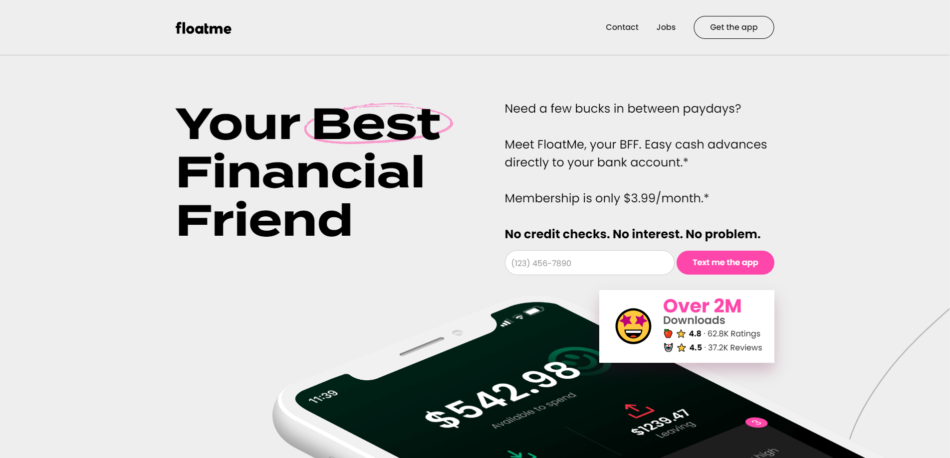 FloatMe Review Features, Rates, Requirements, and Customer Feedback of