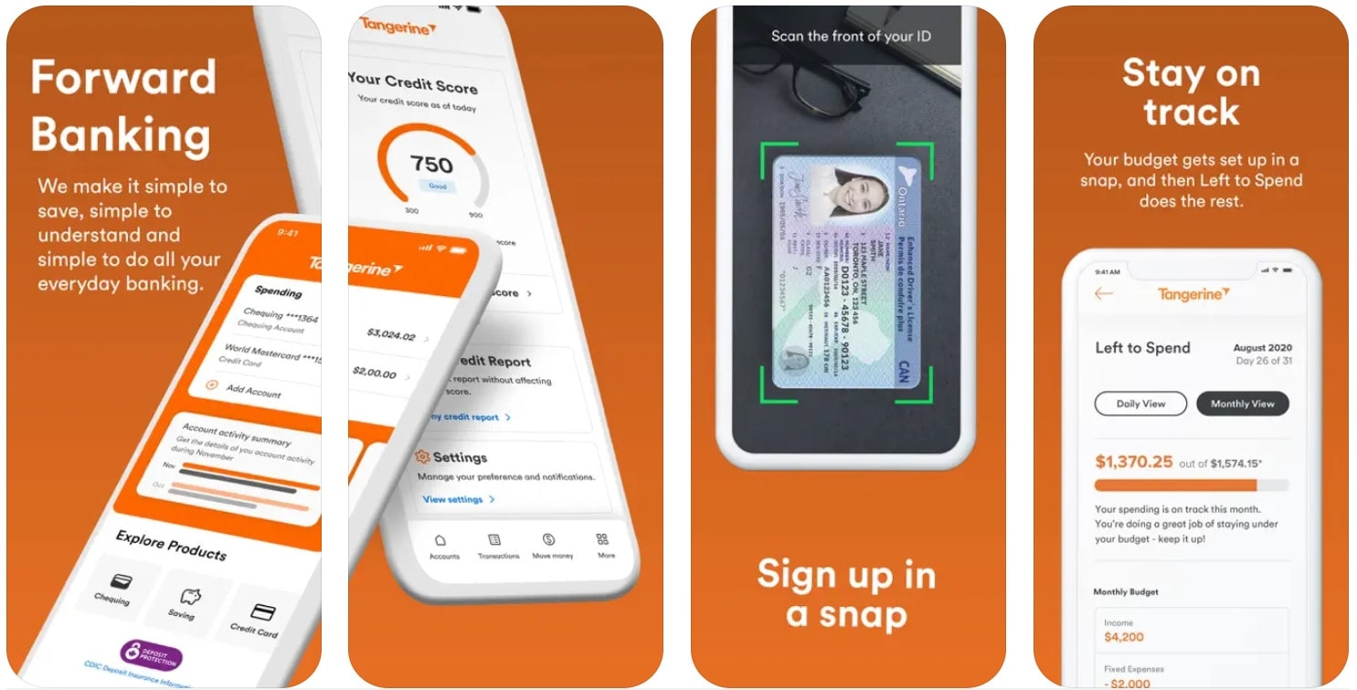Tangerine Bank Mobile App