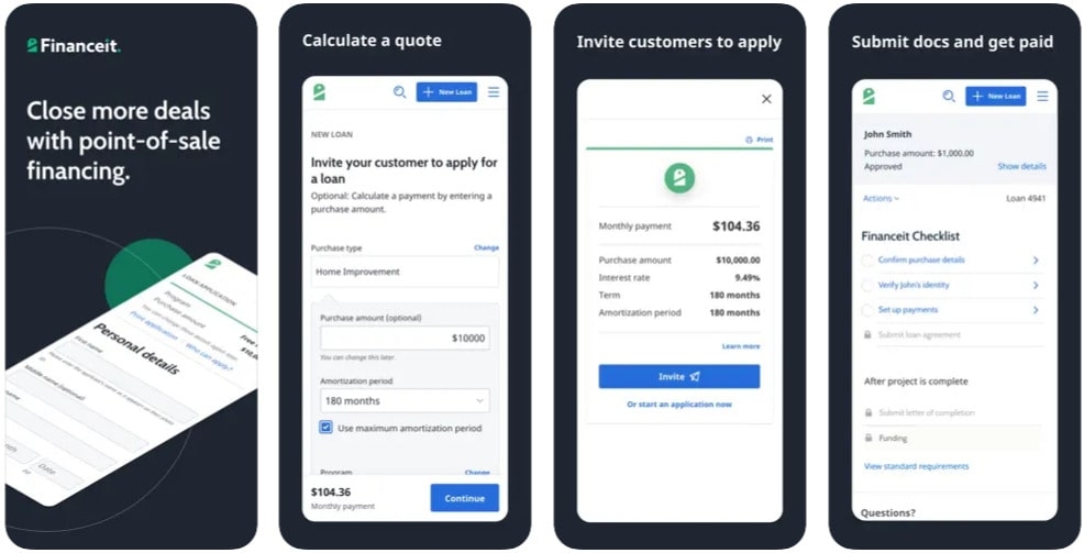 Financeit mobile app