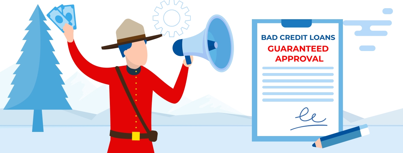 Bad Credit Loans with a Guaranteed Approval in Canada. Apply Online