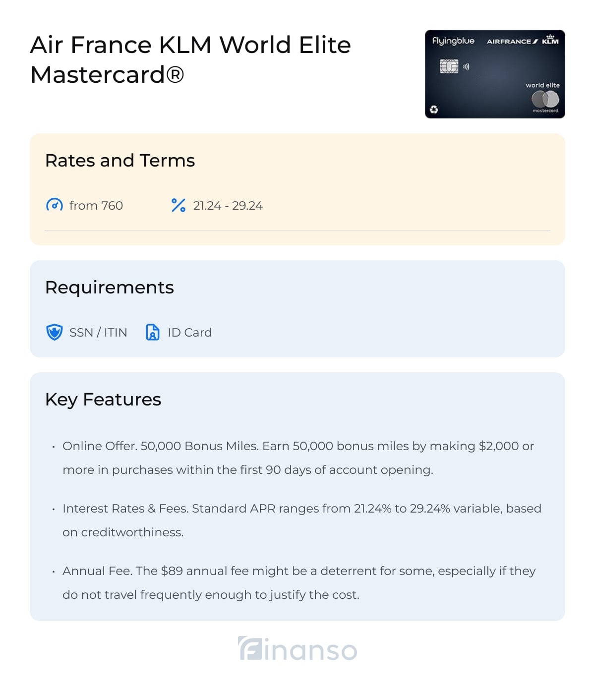 Air France KLM World Elite Mastercard®