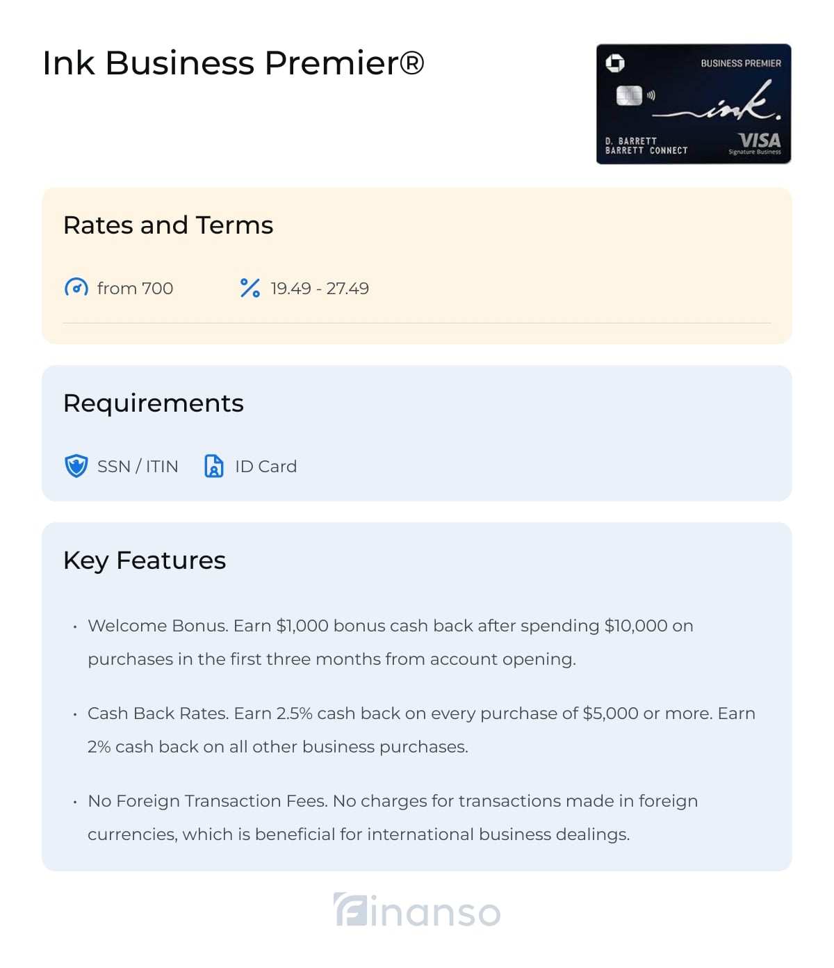 Ink Business Premier® Credit Card