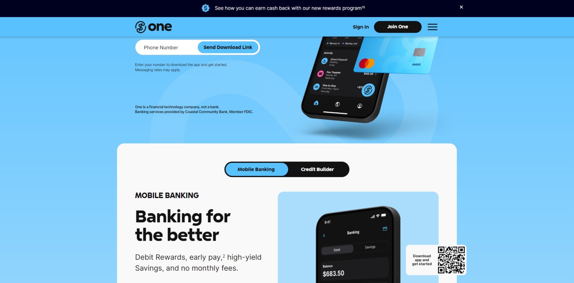 One — details about about bank, customer reviews, hotline, customer service