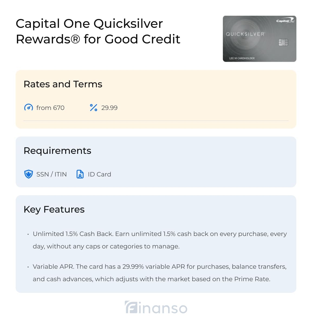 Capital One Quicksilver Credit Score Required Capital One Quicksilver Rewards® for Good Credit Review 2024