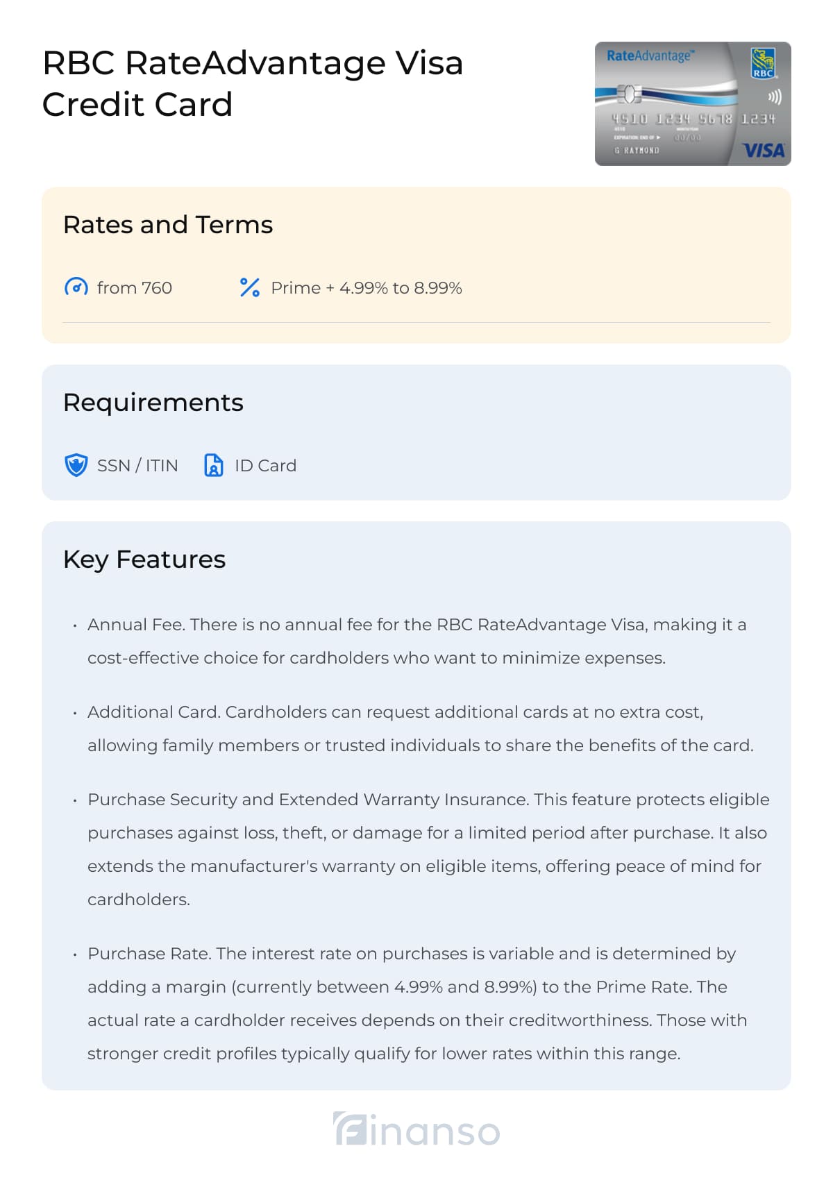 RBC RateAdvantage Visa