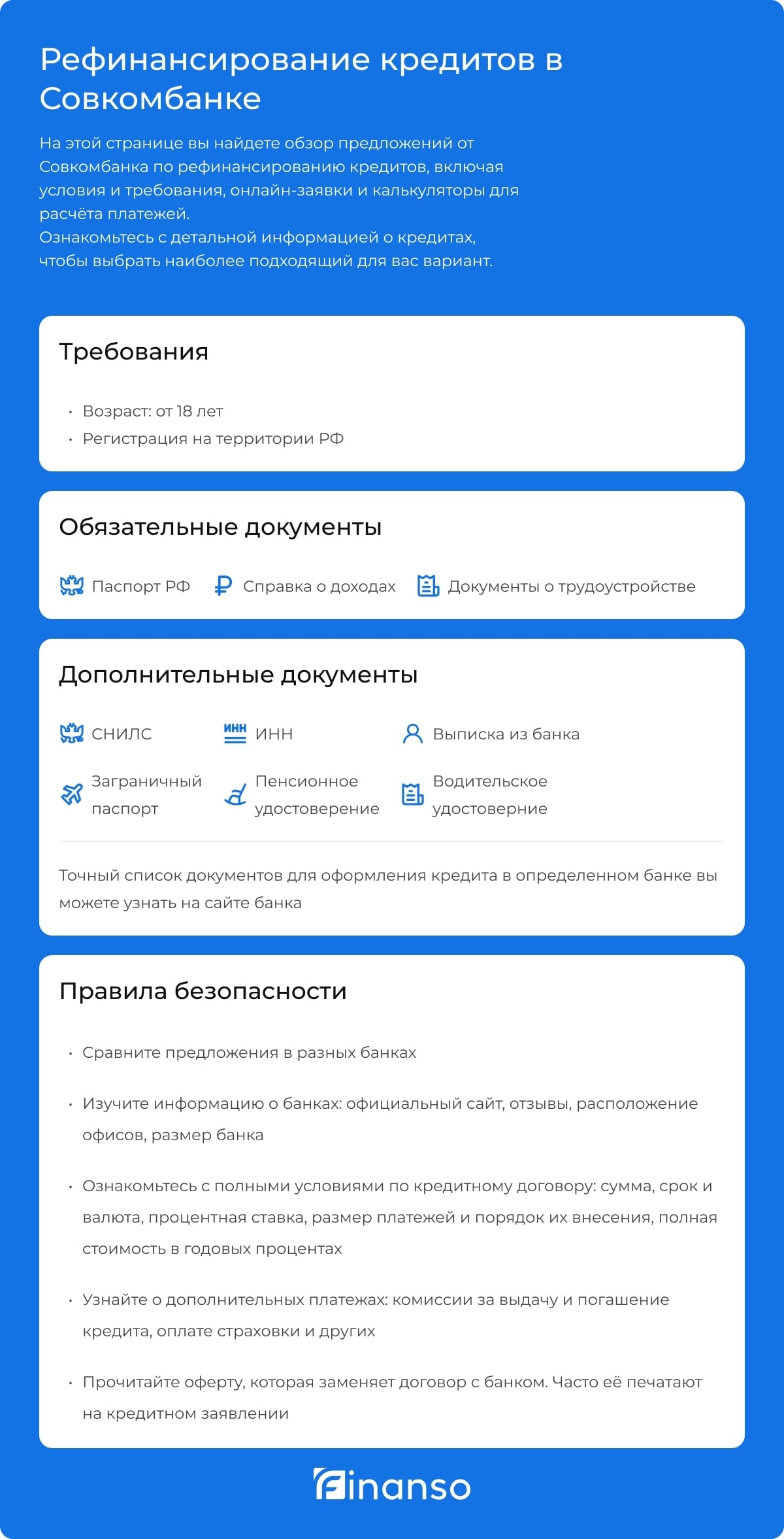Рефинансирование в Совкомбанке