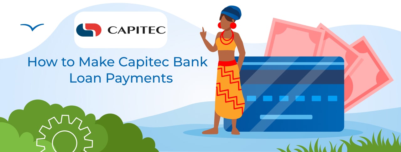 Pay off the Capitec Bank bank debt online: with a bank card, by transfer, or via ATM.