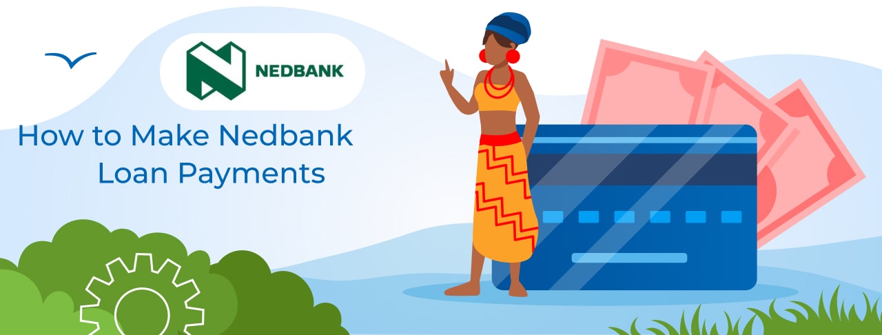 Pay off the Nedbank bank debt online: with a bank card, by transfer, or via ATM.